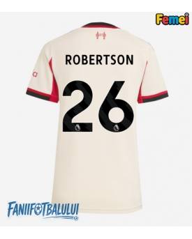 Liverpool Andrew Robertson #26 Tricou Fotbal Replică 2025-26 Femei Deplasare